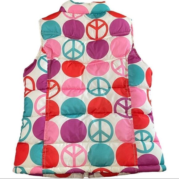 Old Navy Multicolored Puffer Zip Up Vest Sz Large - Picture 2 of 12